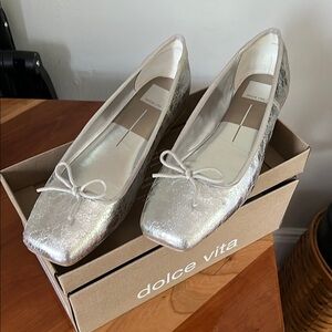 Dolce Vita Anisa Ballet Flat in Silver